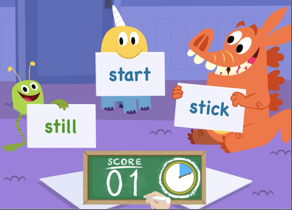 The game 'Alice's Word Rhyme' from ABCmouse.com. 